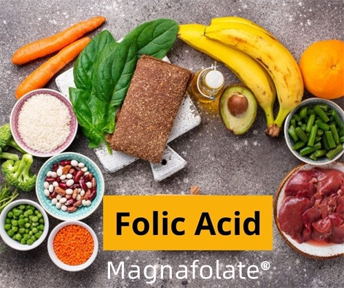 Foliumzuur, L-methylfolaat en voedsel