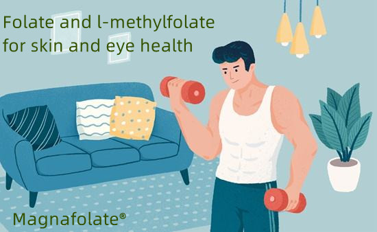 Foliumzuur en l-methylfolaat voor de gezondheid van huid en ogen