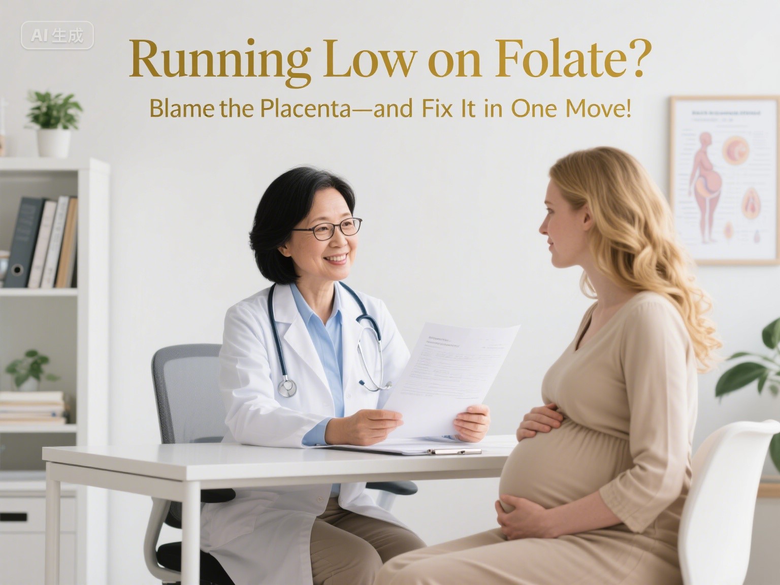 Zwangerschap Week 8: Laag op foliumzuur rennen? Geef de placenta de schuld - en repareer deze in één beweging!